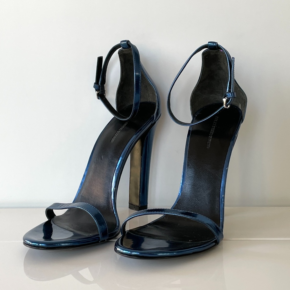 Alexander Wang Blue Metallic Sandal
